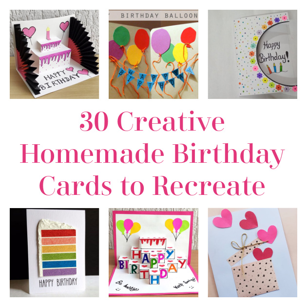 30 Creative Homemade Birthday Cards to Recreate